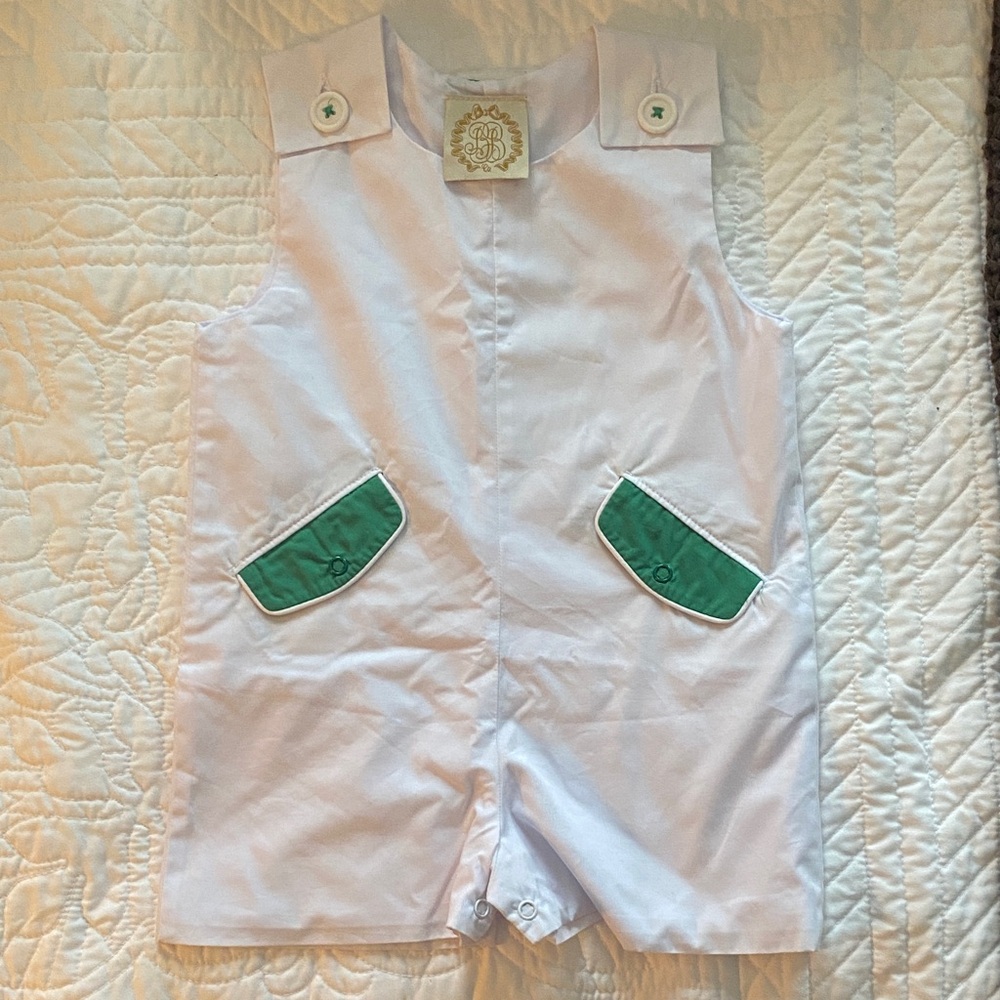 The Beaufort Bonnet Company White & Green Jon Jon
